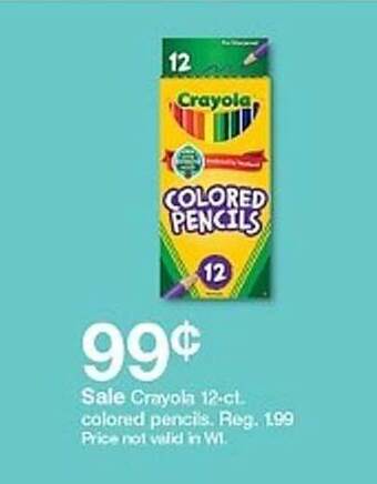 Target Crayola 12-ct. Colored Pencils offer