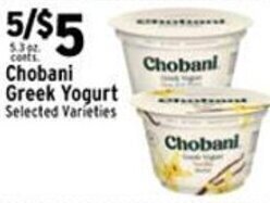 Met Foodmarkets Chobani Greek Yogurt offer