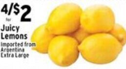 Met Foodmarkets Juicy Lemons offer
