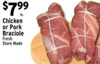 Met Foodmarkets Chicken or Pork Braciole offer