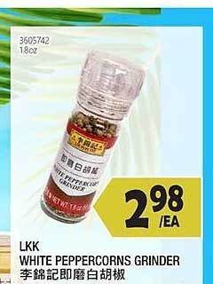 99 Ranch Lkk White Peppercorns Grinder offer