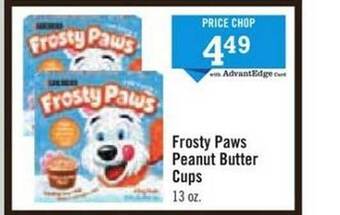 Price Chopper Frosty Paws Peanut Butter Cups offer