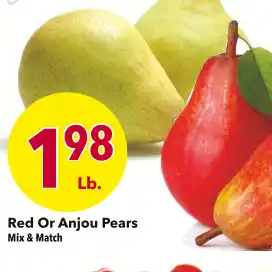 Cash Wise Anjou Pears offer