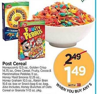 Tops Post Cereal offer