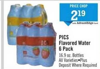 Price Chopper Pics Flavored Water 6 Pack offer
