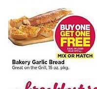 Tops Bakery Garlic Bread offer