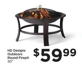 Hd Designs Outdoors Round Firepit 30
