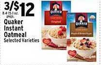 Met Foodmarkets Quaker Instant Oatmeal offer