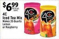 Met Foodmarkets 4c Iced Tea Mix offer