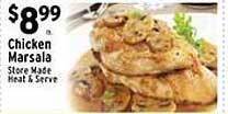 Met Foodmarkets Chicken Marsala offer