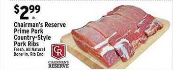Met Foodmarkets Chairman's Reserve Prime Pork Country-Style Pork Ribs offer