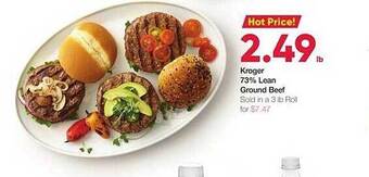 Ruler Foods Kroger 73% Lean Ground Beef offer