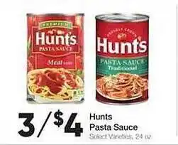 Ruler Foods Hunts Pasta Sauce offer