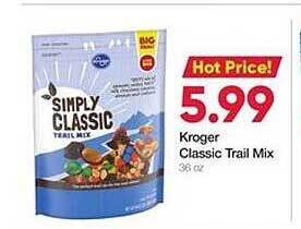 Ruler Foods Kroger Classic Trail Mix offer