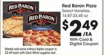 Kroger Red Baron Pizza offer