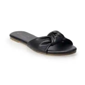 Kohl's Lc lauren conrad cedar women's knotted slide sandals offer