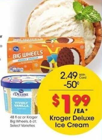 Kroger Kroger Deluxe Ice Cream offer