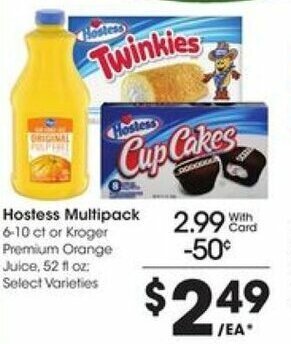 Kroger Hostess Multipack offer