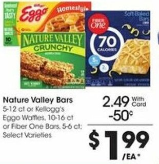 Kroger Nature Valley Bars offer