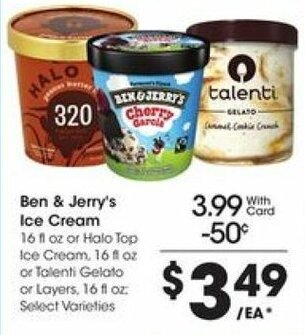 Kroger Ben & Jerry's Ice Cream offer