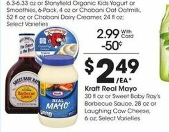 Kroger Kraft Real Mayo offer