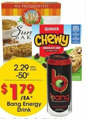 Kroger Bang Energy Drink offer