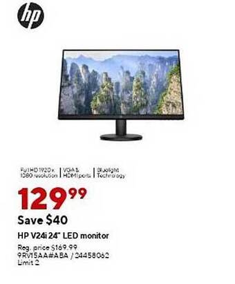 Staples Hp V24i 24 offer