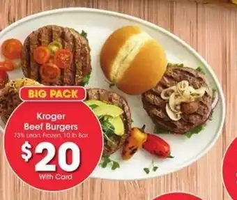 Kroger Kroger Beef Burgers offer