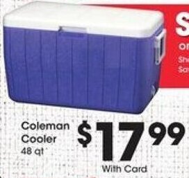 Kroger Coleman Cooler offer