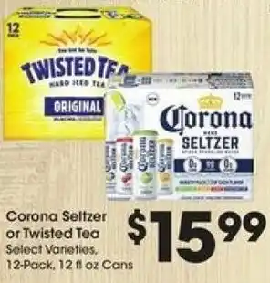 Kroger Corona Seltzer or Twisted Tea offer