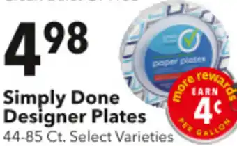 Cash Wise Simply Done Designer Plates 44-85 Ct. offer