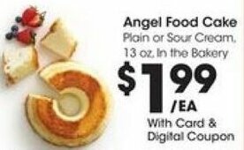 Kroger Angel Food Cake offer
