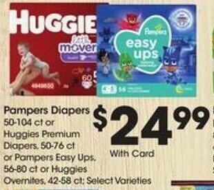 Kroger Pampers Diapers offer