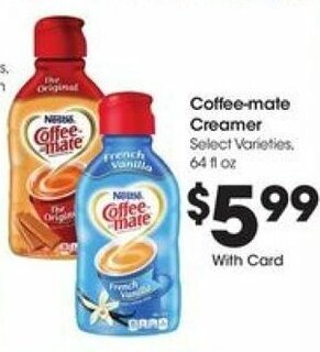 Kroger Coffee-mate Creamer offer