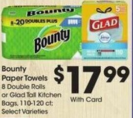 Kroger Bounty Paper Towels offer