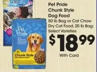 Kroger Pet Pride Chunk Style Dog Food offer