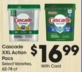 Kroger Cascade XXL Action Pacs offer