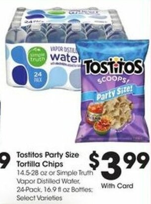 Kroger Tostitos Party Size Tortilla Chips offer