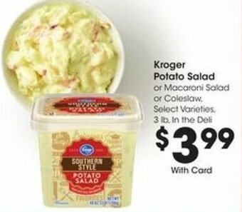 Kroger Kroger Potato Salad offer