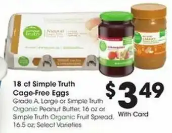 Kroger 18ct Simple Truth Cage-Free Eggs offer