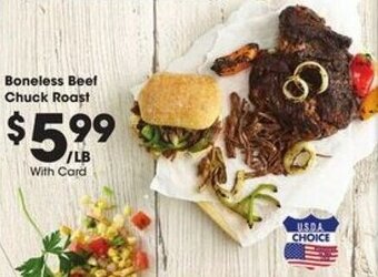 Kroger Boneless Beef Chuck Roast offer