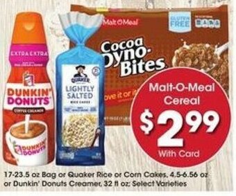 Kroger Malt O Meal Cereal offer