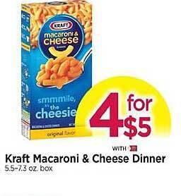 Tops Kraft Macaroni & Cheese Dinner offer