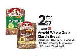 Tops Arnold Whole Grain Classic Bread offer