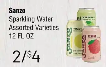 Trade Fair Supermarket Sanzo Sparkling Water offer