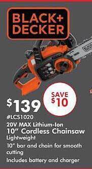 Valu Home Centers 20v Max Lithium-ion 10 offer