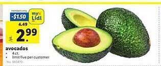 Lidl Avocados offer