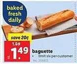 Lidl Baguette offer