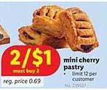 Lidl Mini Cherry Pastry offer