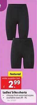 Lidl Ladies'bike Shorts offer